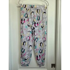 Friends TV Show Jogger Pants All Over Print Comfy Loungewear PJ Bottom Sz Medium